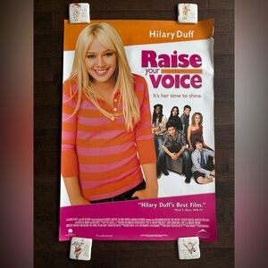 RAISE YOUR VOICE MOVIE POSTER SS ORIGINAL 27x40 HILARY DUFF JOHN CORBETT